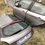 Ușă stânga față Peugeot 208 (2012–2019) completă, cu oglindă electrică, gri-bej metalizat - imagine 3