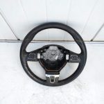 Volan piele cu comenzi VW Passat B7 / CC / B6, 3 spițe – module 3C8959538F (fără airbag) - imagine 2